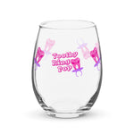 Toothy Ring Pop Stemless wine glass