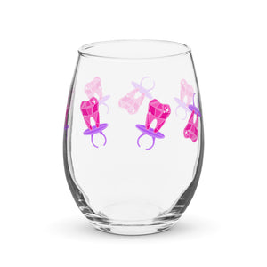 Toothy Ring Pop Stemless wine glass