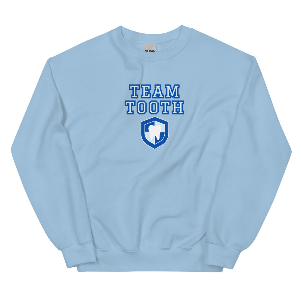 Team Tooth Sweatshirt Blue Design