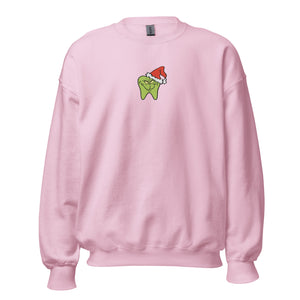 
            
                Load image into Gallery viewer, He&amp;#39;s a Mean One Tooth Embroidered Sweatshirt
            
        