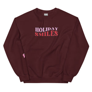 
            
                Load image into Gallery viewer, Holiday Smiles Sweatshirt- Pink &amp;amp; Red
            
        