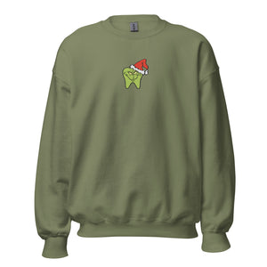 
            
                Load image into Gallery viewer, He&amp;#39;s a Mean One Tooth Embroidered Sweatshirt
            
        