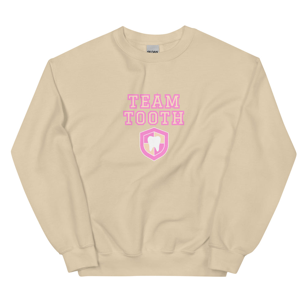 Team Tooth Sweatshirt- Pink and Nude Design