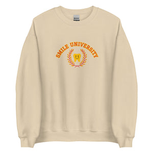 
            
                Load image into Gallery viewer, Smile University Happy Tooth Sweatshirt - Yellow &amp;amp; Red
            
        