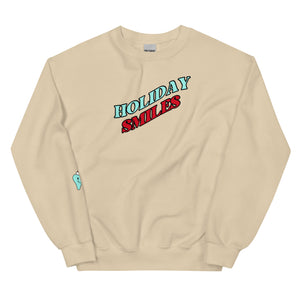 
            
                Load image into Gallery viewer, Holiday Smiles Happy Santa Tooth Sweatshirt- Turquoise &amp;amp; Red
            
        