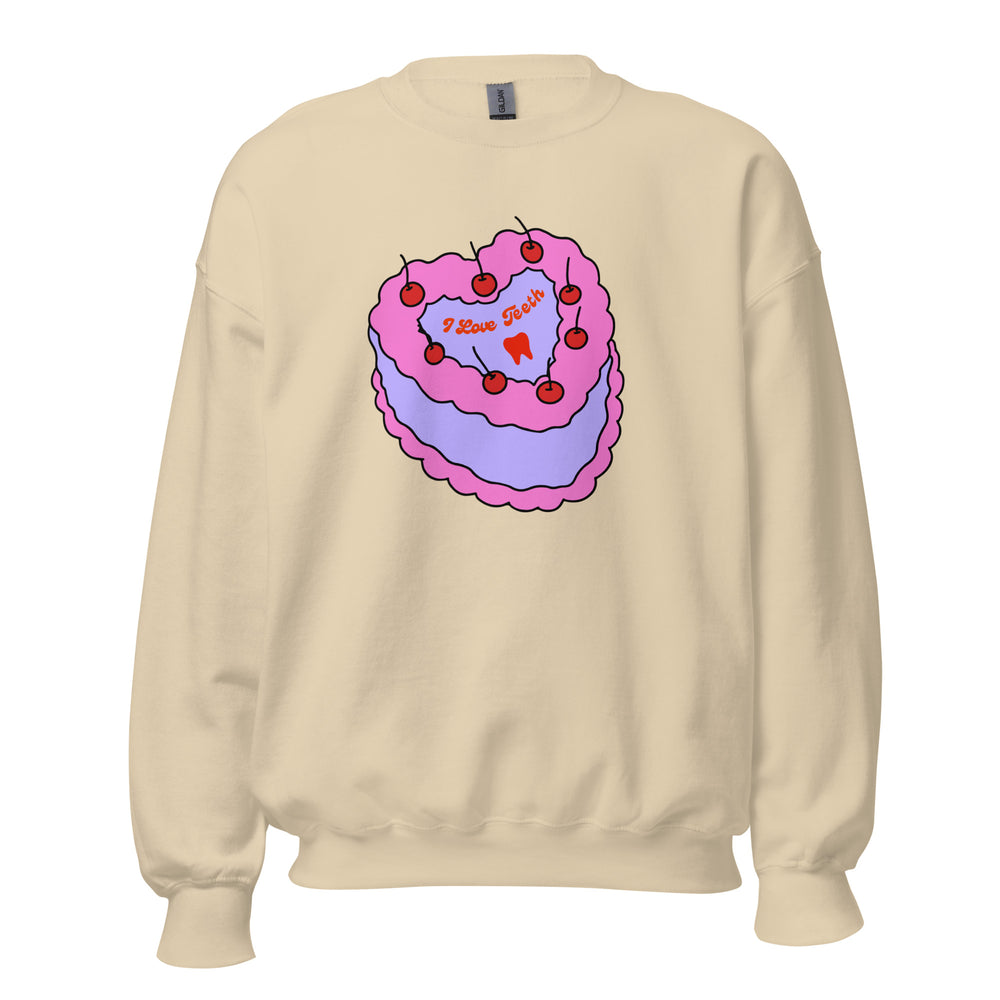 I Love Teeth Cake Sweatshirt