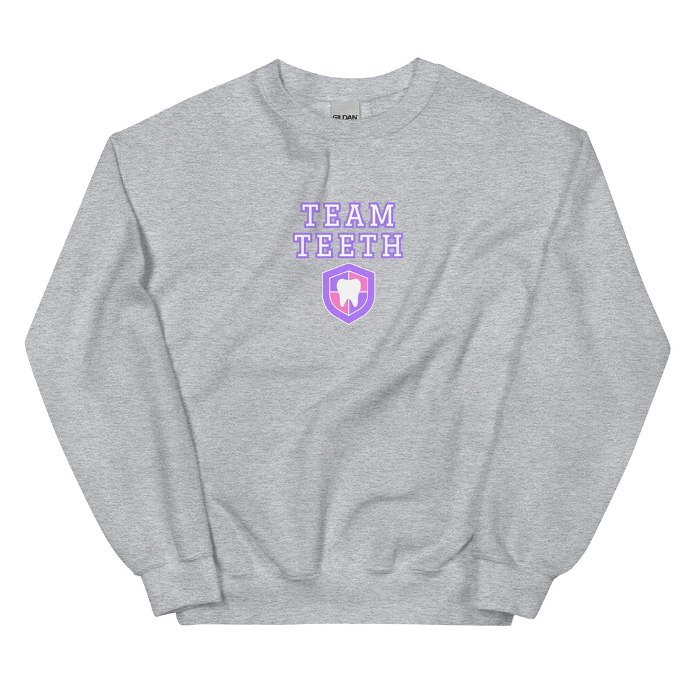 Team Teeth Sweatshirt- Pink & Lavender Design