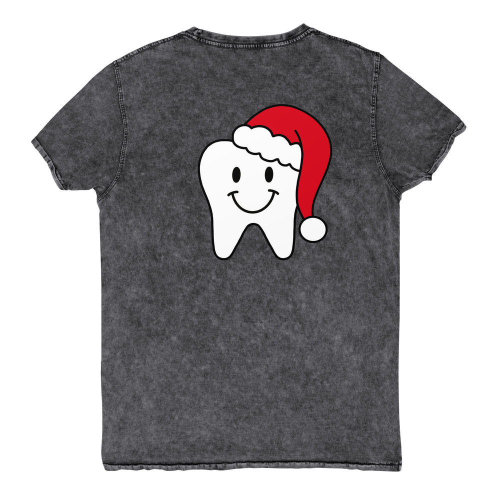 Ho Ho Ho Happy Tooth Santa Denim T-Shirt