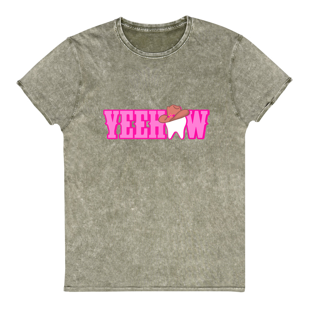 YeeHaw Cowgirl Tooth Denim T-Shirt