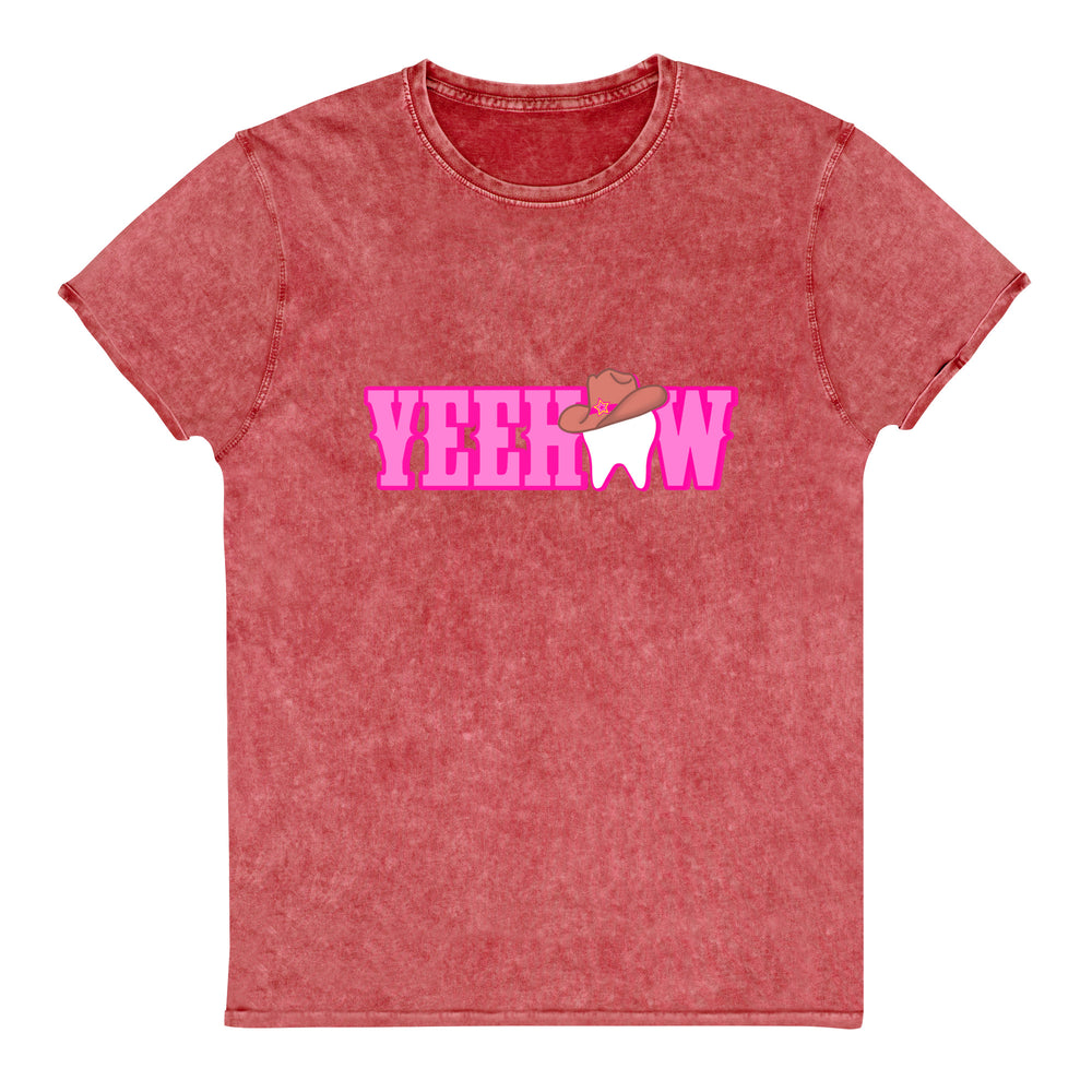 YeeHaw Cowgirl Tooth Denim T-Shirt