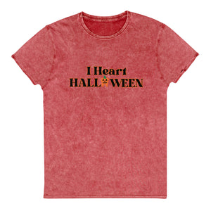 
            
                Load image into Gallery viewer, I Heart Halloween Jack- o&amp;#39;-lantern Tooth Denim T-Shirt
            
        