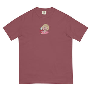 
            
                Load image into Gallery viewer, Rose The Golden Girls Embroidered Garment-Dyed Heavyweight T-Shirt
            
        