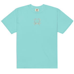 Smile Sorority Floral  garment-dyed heavyweight t-shirt