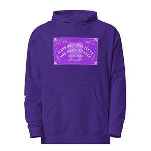 Ouiji of the Floss Hoodie- Purple Design