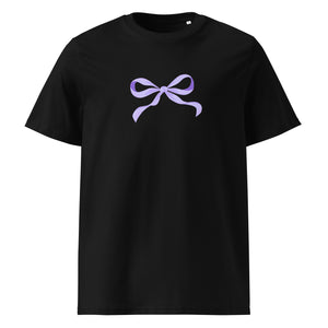 Lavender Bow Organic T-Shirt