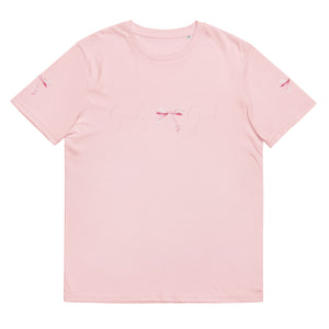 Girly Girl Pink Bow Organic T-Shirt