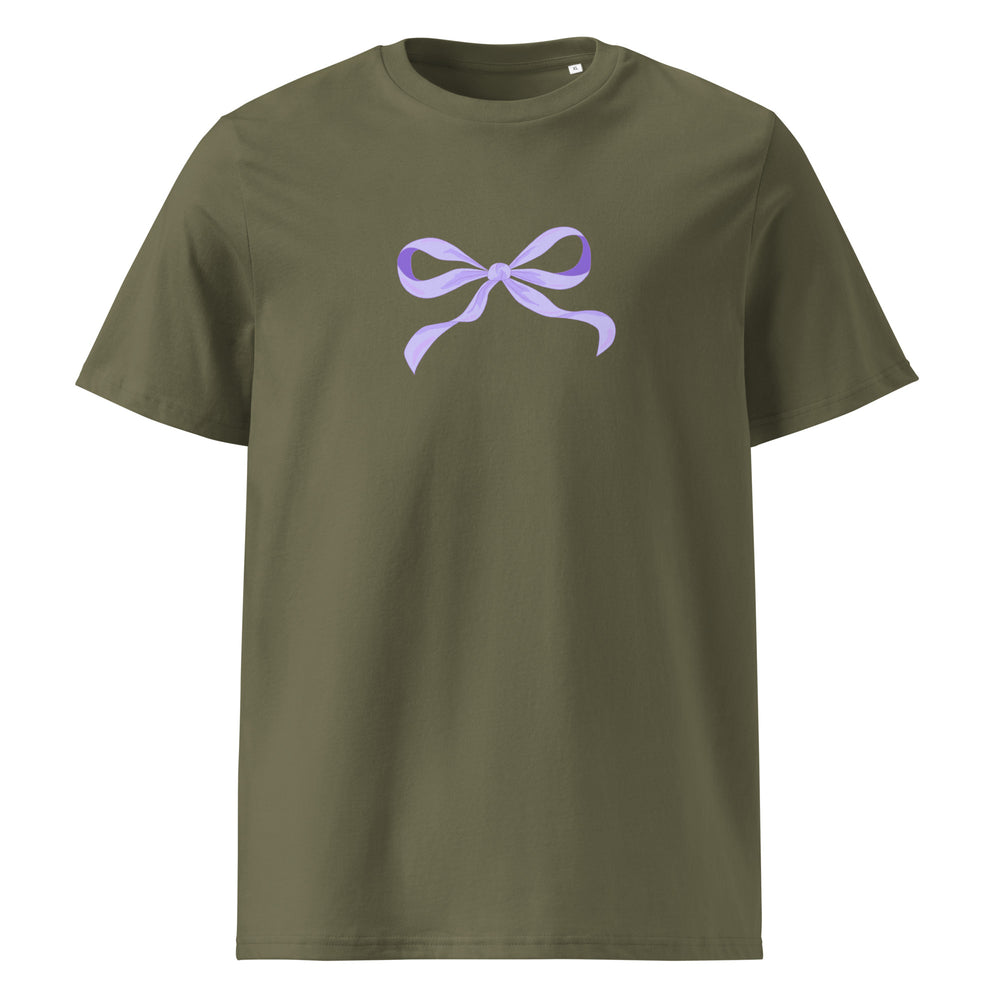Lavender Bow Organic T-Shirt