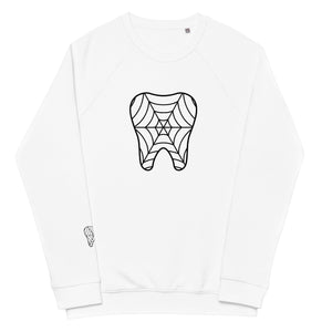 Webbed White Tooth Organic Embroidered Sweatshirt