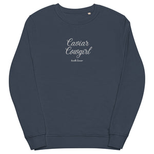 Caviar Cowgirl Love Teeth Embroidered Organic Sweatshirt