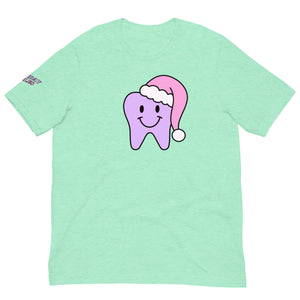 
            
                Load image into Gallery viewer, Happy Santa Tooth T-Shirt- Lavender &amp;amp; Pink
            
        