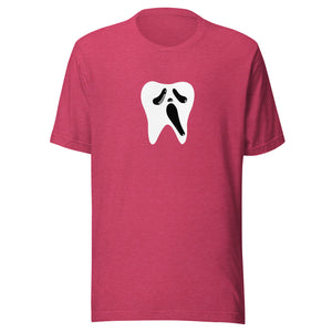 
            
                Load image into Gallery viewer, Scream Ghost Face Tooth T-Shirt
            
        