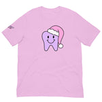 Happy Santa Tooth T-Shirt- Lavender & Pink