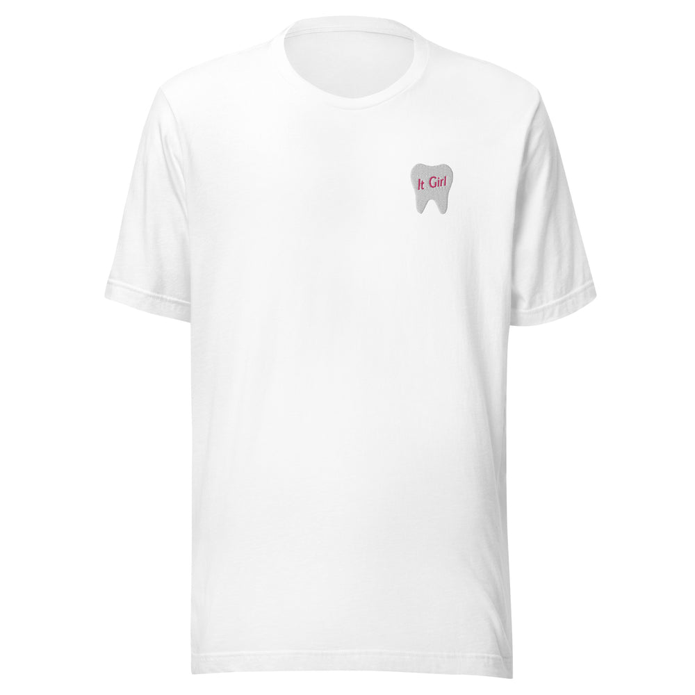 
            
                Load image into Gallery viewer, It Girl Tooth Embroidered T-Shirt
            
        