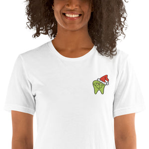 
            
                Load image into Gallery viewer, He&amp;#39;s a Mean One Tooth Embroidered T-Shirt
            
        