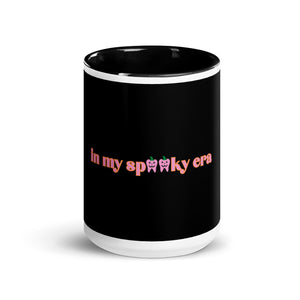 In my spooky era pink jack-o-lantern tooth Mug with Color Inside