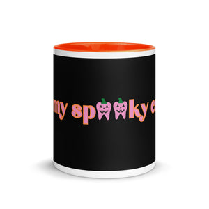 In my spooky era pink jack-o-lantern tooth Mug with Color Inside