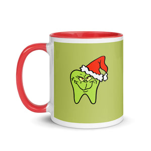 He's a Mean One Tooth Mug with Color Inside