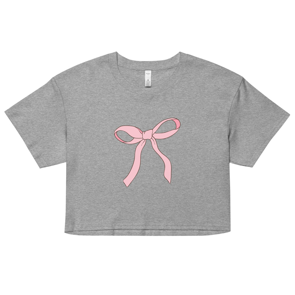 Pink Bow Women’s crop top