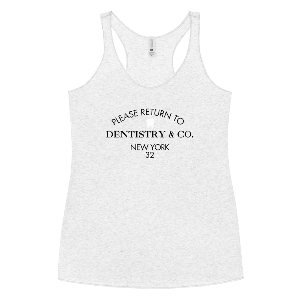 
            
                Load image into Gallery viewer, Please Return To Dentistry &amp;amp; Co. Women&amp;#39;s Racerback Tank
            
        