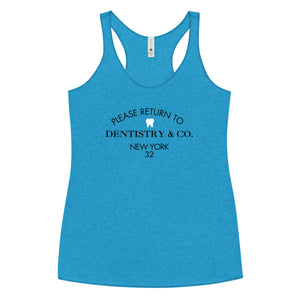 
            
                Load image into Gallery viewer, Please Return To Dentistry &amp;amp; Co. Women&amp;#39;s Racerback Tank
            
        