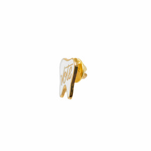
            
                Load image into Gallery viewer, Specialty Tooth Pin - VOTE in Gold
            
        