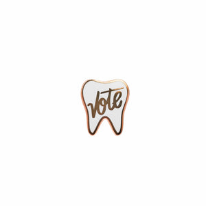 Specialty Tooth Pin - VOTE in Rose Gold