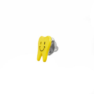 Specialty Pin - Yellow Happy Tooth Pin