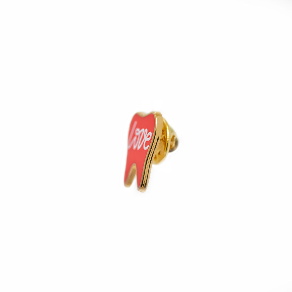 Specialty Tooth Pin - Love in Red