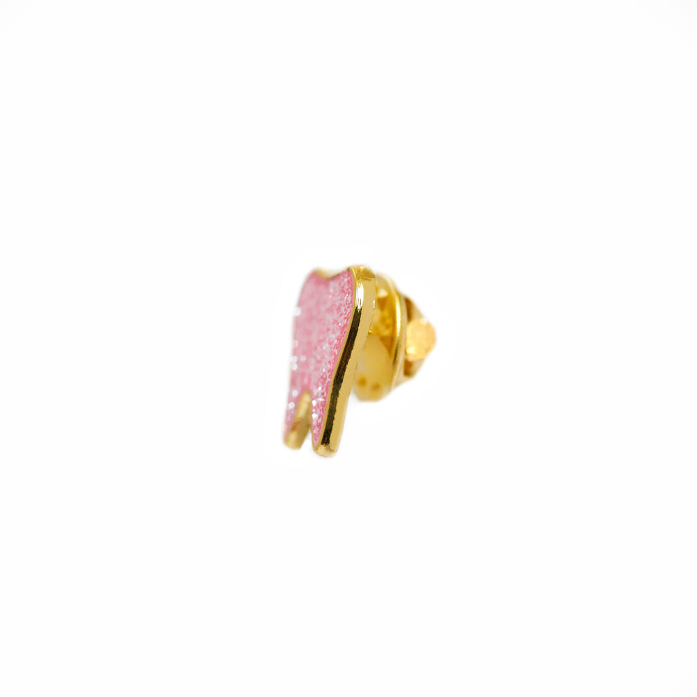 Original Tooth Pin - Pink Glitter