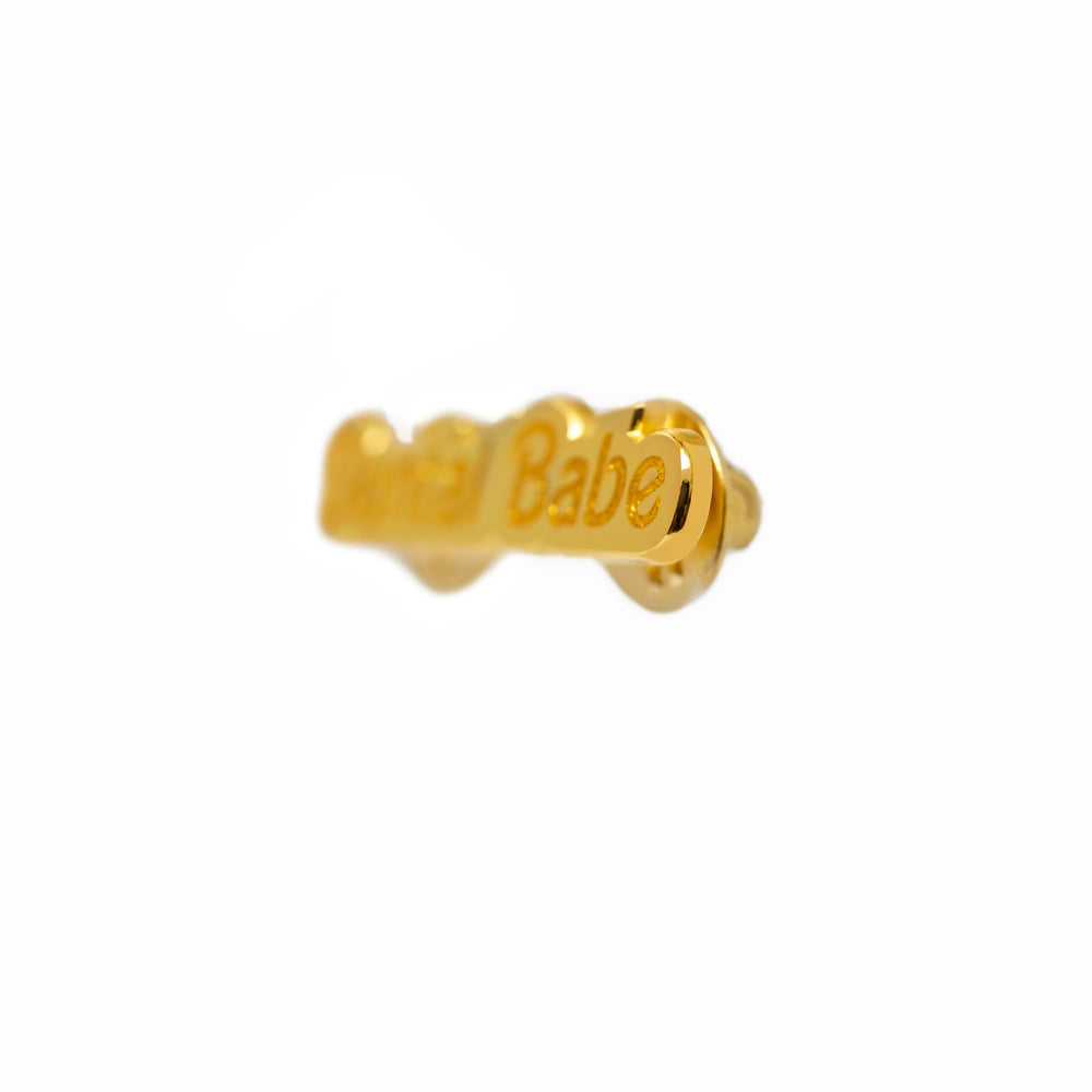 
            
                Load image into Gallery viewer, Specialty Dental Babe Pin - Gold Glitter
            
        