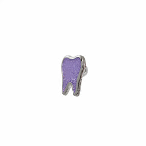 Original Tooth Shoelace Charm - Purple Glitter