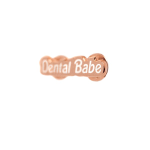 Specialty Dental Babe Pin - White Glitter