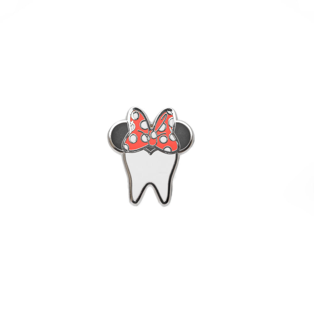 
            
                Load image into Gallery viewer, Specialty Tooth Pin -Red Minnie
            
        