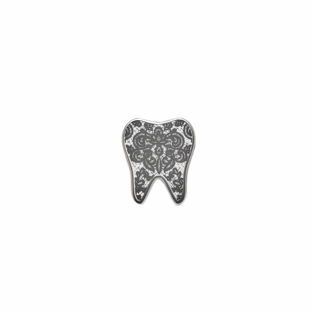 
            
                Load image into Gallery viewer, Specialty Tooth Pin - Black Lace
            
        