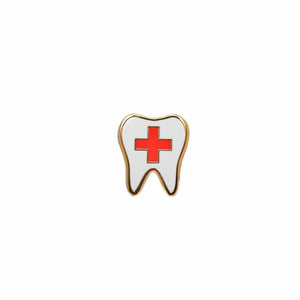 
            
                Load image into Gallery viewer, Specialty Tooth Pin - Red Cross
            
        