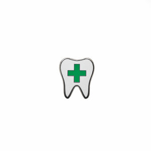 Specialty Tooth Pin - Green Cross