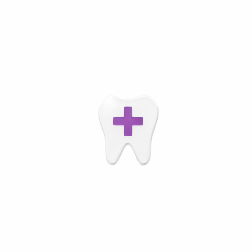 Specialty Tooth Pin - Purple Cross