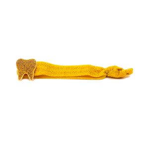 
            
                Load image into Gallery viewer, Hair Elastic - Gold Glitter Tooth on Gold
            
        