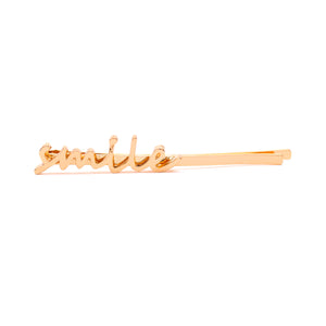
            
                Load image into Gallery viewer, Hair Pin - Smile in Gold
            
        