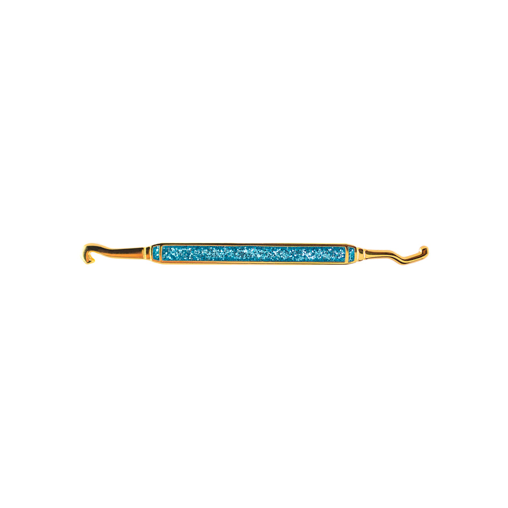 Original Scaler Pin - Teal Glitter